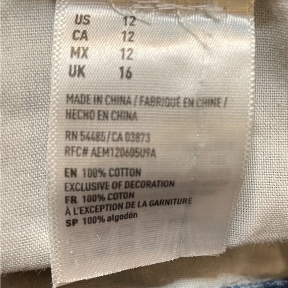 American Eagle distressed vintage hi-rise festival short size 12 - Picture 5 of 11